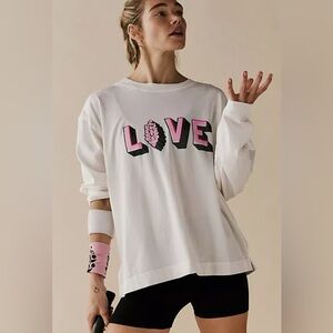 Free people Movement Hustle Love Layer long sleeve shirt